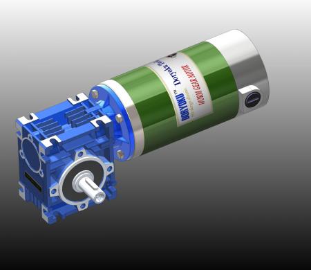 220W DIA80 Przekładnia ślimakowa AGV - Silnik przekładniowy ślimakowy DC WG80M.NMRV 030 56B14 zainstalowany w narzędziu ogrodowym, kosiarka do trawy. Opcją jest NMRV 040 lub 63B14.